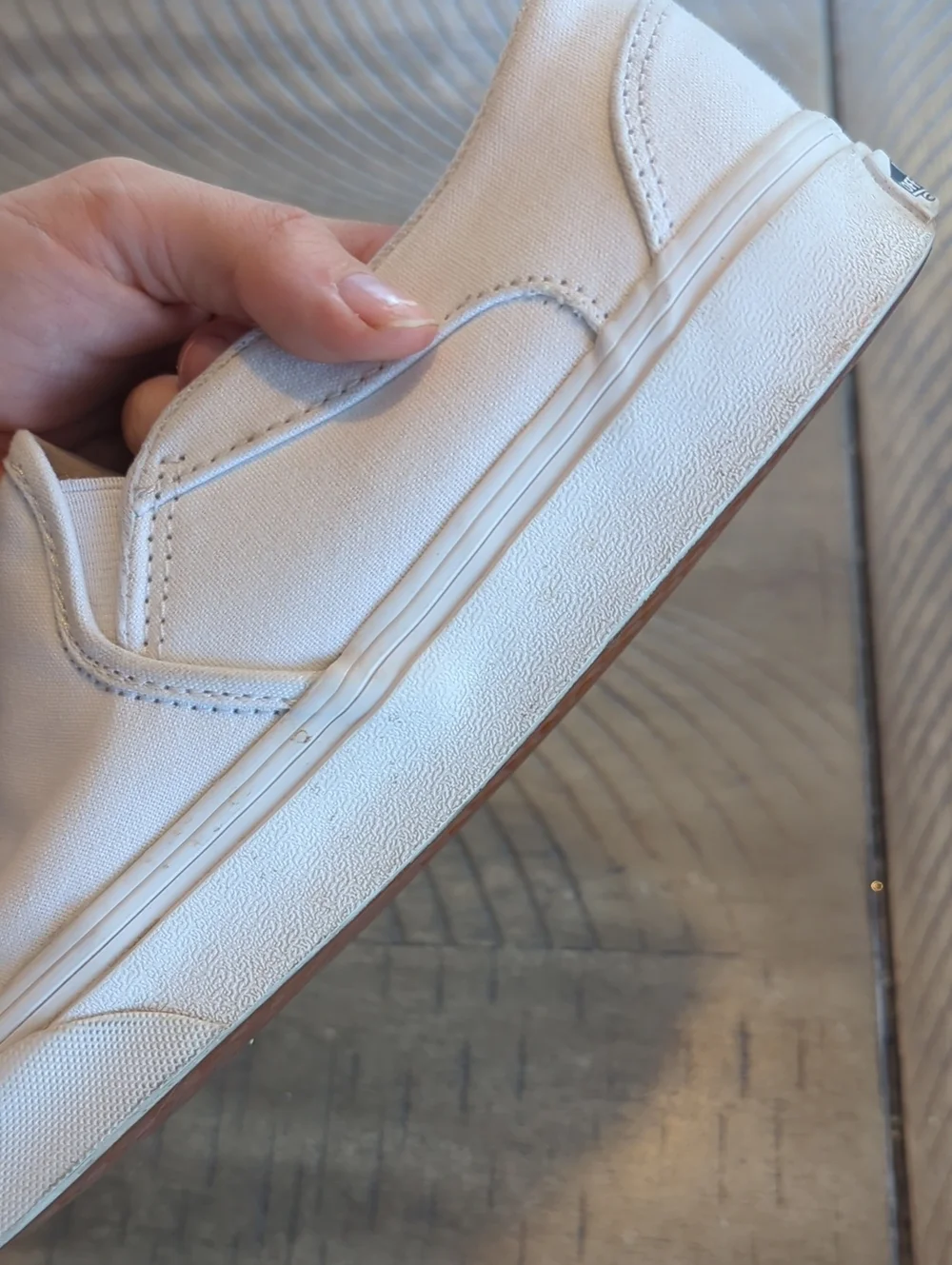 Vans Women's Slip-On Canvas Sneakers in White